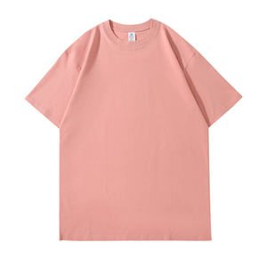 Camiseta de Hombre al por Mayor, Personalizada, 100% Algodón y Fibra de Bambú, Transpirable, Ecológica, Tejida, con Hombros Caídos, Lisa, Talla Grande, OEM - Product Image 5