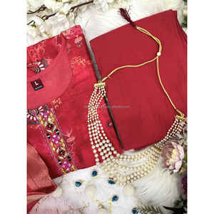 Juego de Salwar Dupatta de lino asequible: fabulosos juegos de Salwar dupatta de lino ofrecidos a precios asequibles, perfectos para todos los días - Product Image 5