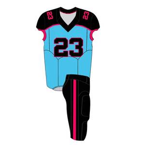 ชุดฟุตบอลแบบกำหนดเอง เสื้อเจอร์ซีย์แบบซับลิเมชั่น ผ้าทวิลล์ลายอเมริกัน ชุดกีฬาคุณภาพดี ราคาดีที่สุด สำหรับผู้ใหญ่ ขาสั้น ผ้าโพลีเอสเตอร์ 100% - Product Image 2