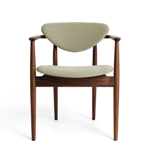 เก้าอี้ทานอาหารไม้เนื้อแข็งสไตล์ร่วมสมัย หุ้มผ้าบุอย่างหรูหรา เรียบง่าย เหมาะสำหรับร้านอาหาร คาเฟ่ โรงแรม และเฟอร์นิเจอร์สำหรับโครงการต่างๆ - Product Image 6