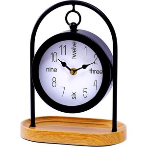 Elegant Tabletop Metal Desk <b>Clock</b> For Interior Decoration With Stylish Craftsmanship And Practical Time Display - Product Image 5