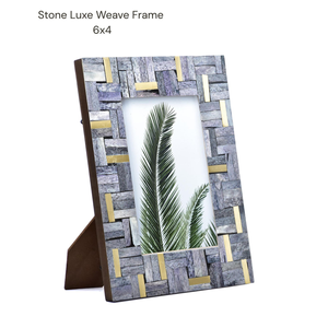 FAIZA CRAFT - Marco de Fotos Vertical de MDF y Hueso con Incrustaciones de Mosaico Oceánico Hecho a Mano, Impermeable, Forma Personalizada 6x4 - Product Image 4