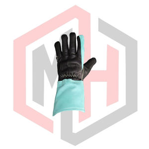 Guantes de Soldadura MIG de Cuero de Calidad, Resistentes al Calor, Antiestáticos, Antivibración, Sin Silicona, con Puño de Punto - Product Image 3