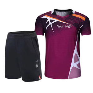 High Quality Custom Unisex <b>Badminton</b> Wear Uniform Breathable Short Sublimated Printing Eco-Friendly Anti-Bacterial Quick Dry - Product Image 1