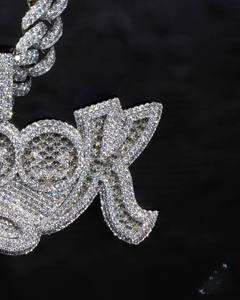 จี้ห้อยคอแบบฮิปฮอปชุบทองคุณภาพสูง เงินแท้ 925 ประดับโมอิสซาไนต์ ดีไซน์เก๋ แฟชั่นไอซ์ดี้ GRA - Product Image 2