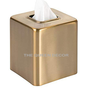 Shinny Polished Tissue Box Rectangle Shape Classic Look Stainless Steel Metal <b>Silver</b> Color Decoration Tissue Boxes - Product Image 3
