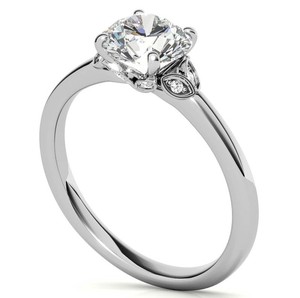Moissanite <b>Ring</b> 7mm Prong <b>Set</b> Certified Silver White Gold Plated Engagement Wedding Bridal Solitaire Luxury Sparkling <b>Women</b> Fine - Product Image 2
