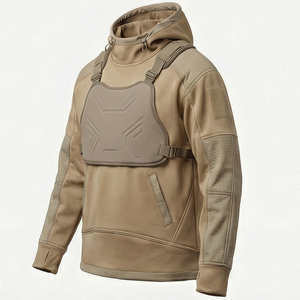 เสื้อฮู้ดดี้กันหนาวเทคโนโลยีขั้นสูงสำหรับสตรีทแวร์ ระบบโมดูลาร์ที่หน้าอก MALUZA INDUSTRIES คอลเลคชั่น Vanguard ซีรีส์ประสิทธิภาพสูง ผลิตจากผ้าฝ้าย 100% - Product Image 5