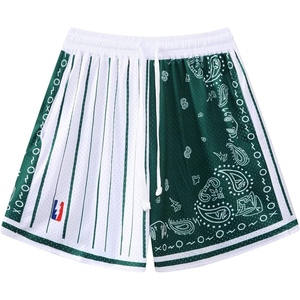 Shorts en mesh sublimé à motif paisley de qualité supérieure pour hommes, séchage rapide, respirant, pour le basketball et la gym, logo personnalisé, USA - Product Image 3
