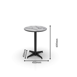 Contemporary Luxury Coffee <b>Tables</b> Modern Bistro <b>Table</b> Marble <b>Top</b> Metal Cross Base Marble Finish OEM/ODM Living Room Furniture - Product Image 2