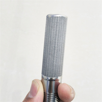 Tube en maille plissée sinterisée en acier inoxydable 316L pour filtration d'huile de boîte de vitesses d'éolienne