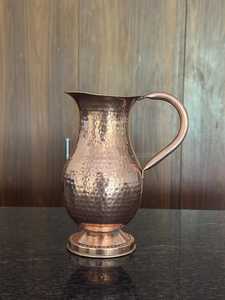 Carafe à eau en cuivre naturel pour la consommation traditionnelle et les solutions de stockage en cuisine - Product Image 6