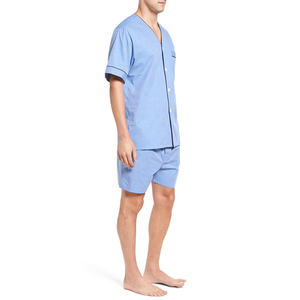 Fashionable Breathable Plus Size Summer Winter Luxury Casual Elegant Men's Sleep Wear Set High Quality Polyester/Cotton - Product Image 2