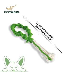 Jouet de traction en corde torsadée durable avec poignée en boucle pour chiens, idéal pour les jeux de traction, le renforcement de la mâchoire et l'exercice longue durée - Product Image 5