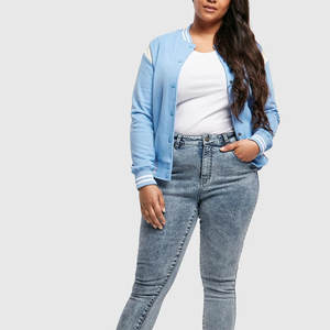 2026 New Arrival Women's Varsity <b>Jacket</b> Fashion Casual Loose Oversized Baseball Letterman Varsity <b>Jackets</b> - Product Image 6