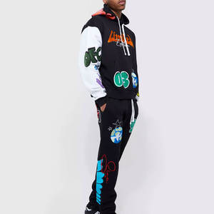 Survêtements de sport décontractés d'hiver pour garçons, respirants, à séchage rapide, 100% coton, unis, pour le jogging, la course à pied, l'entraînement - OEM/ODM - Product Image 1