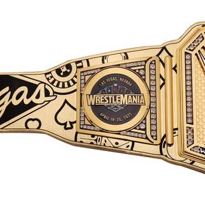 Ceintures de championnat de lutte poids lourd dorées WrestleMania 41, taille adulte - Product Image 3