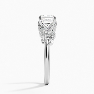 BOJ <b>Ring</b> 033 Asscher Cut 925 Silver Canopy Diamond & Rhodium Plated Wedding <b>Ring</b> 2ct D Color VVS1 Moissanite GRA Certified <b>Ring</b> - Product Image 3