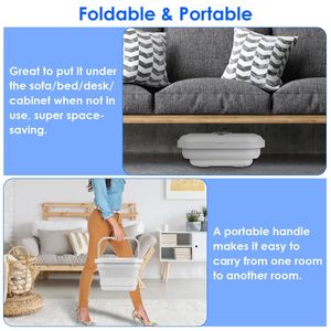 Massaggiatore Elettrico Pieghevole per Piedi con Funzione Riscaldante, Vasca Pieghevole e 8 Rulli Massaggianti - Product Image 5