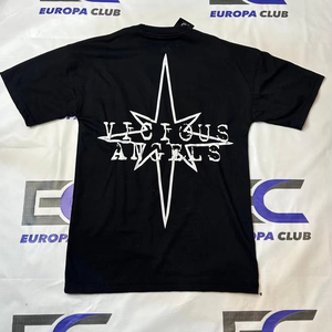 T-shirts pour hommes en coton 100% sur mesure, streetwear, solides, surdimensionnés, décontractés, col rond, imprimés en relief - Product Image 1