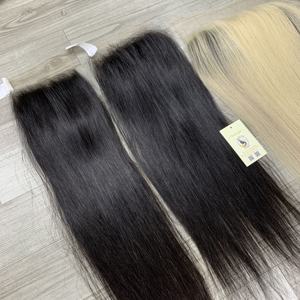 Qualité supérieure 13x6 HD pour Lace Frontal Platinum Blonde Natural Straight Raw Extensions de cheveux humains vietnamiens avec petits nœuds - Product Image 3