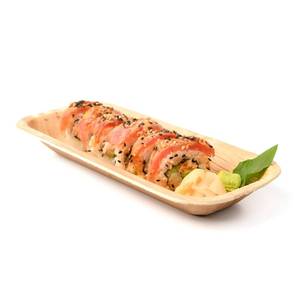 Vaisselle de buffet écologique jetable en feuille d'areca Bioworld Assiettes en feuille de palmier (25) pour les fêtes, mariages et événements - Product Image 3