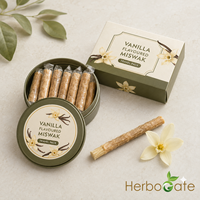Bâtonnet de soin buccal naturel premium à la vanille, saveur vanille, pour un sourire sain, une haleine fraîche et un soin dentaire quotidien