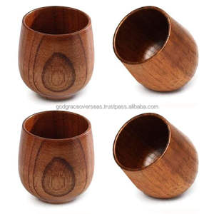 Taza de madera con logotipo personalizado ecológico al mejor precio, taza de agua Natural, antiescaldado, sostenible para café o jugo - Product Image 5