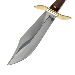 Cuchillo Bowie de Acero Inoxidable con Mango de Madera, Hoja Fija, Herramienta Utilitaria para Campismo, Supervivencia y Aventuras al Aire Libre - Product Image 5