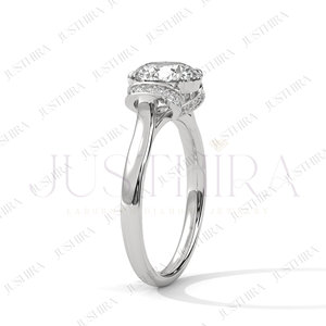 Bague minimaliste en diamant rond de qualité export pour un usage quotidien, au bureau et pour un style élégant, disponible à un prix compétitif - Product Image 5