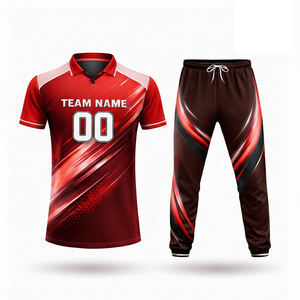 Fabricante OEM, Conjunto de Uniforme de Cricket de Verano de Talla Grande con Impresión Digital Personalizada, MOQ Bajo, Alta Calidad, Nuevos Diseños - Product Image 5