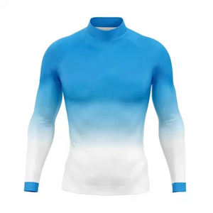 Maillots de compression personnalisés avec logo imprimé, respirants, écologiques, anti-bactériens, en Spandex/Polyester, protection anti-éruptions cutanées haute performance - Product Image 6