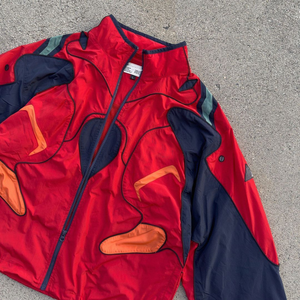 Men's Color Block <b>Techwear</b> Bomber <b>Jacket</b>-Y2K Streetwear Panelled Windbreaker Retro Gorpcore Outdoor Spring Thin Stand - Product Image 2