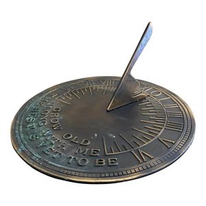 Elegant Metal Claddagh <b>Sundial</b> Sculpture With Engraved Detailing For Luxury Home <b>Garden</b> Decoration Accessories - Product Image 1