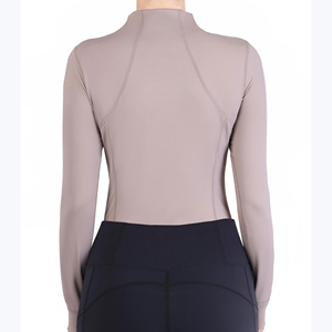 OEM High Quality Stretchy Fabric <b>Long</b> <b>Sleeve</b> Equestrian Show Riding Shirt Black Equestrian Competition Shirts <b>Base</b> <b>Layer</b> OEM - Product Image 6