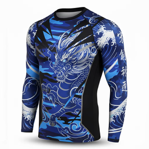 2026 Rashguard MMA/BJJ anti-déchirure à compression pour l'entraînement en salle, le grappling et la boxe - Product Image 4