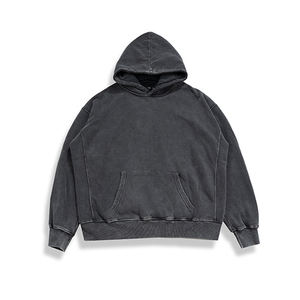 Sudadera con Capucha Personalizada de Invierno con Lavado Ácido, Diseño Personalizado, Resistente al Viento, Logotipo Frontal, Color Sólido, Poliéster y Algodón de Alta Calidad para Unisex - Product Image 5