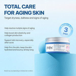 Crème riche en collagène Millford Vita A 80ml, boîte, hydratant pour le visage coréen, tous types de peau, végétalien, anti-rides, raffermissant, anti-âge - Product Image 3