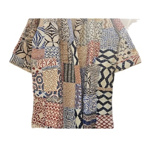 Bata Kimono Acolchada Kantha Hecha a Mano, Estilo Bohemio Único, Cintura Elástica, Diseño de Retazos de Cachemira, Larga y Acogedora - Product Image 5