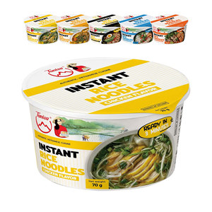 Nouilles de riz instantanées saveur poulet, prix d'usine, emballage personnalisé d'usine, qualité HALAL/ISO/HACCP, étiquette privée personnalisée - Product Image 1