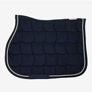 Precio de fábrica, almohadilla de silla de montar personalizada con acolchado ondulado, venta al por mayor, tela exterior de algodón para doma, espuma, satén, poliéster, manta para caballo - Product Image 2