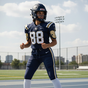 Tenue complète de football américain personnalisée, sublimée, couleurs d'équipe, logo, vêtements de performance professionnels pour le jour du match - Product Image 6