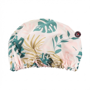 Luxury Top Quality Wholesale Reversible Shower Cap Custom Print Women Fashion Night Sleep Cap Designer Satin Hair Cover <b>Bonnet</b> - Product Image 1