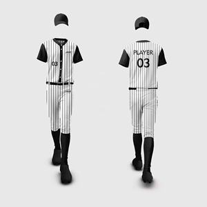 Ensemble de vêtements de sport de baseball et softball respirants personnalisables maillots de sublimation personnalisés pantalons fabrication de logo OEM 100% - Product Image 2