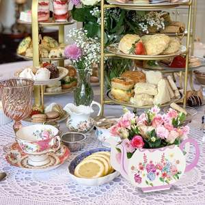 24 Pezzi Centrotavola per Tea Party a Forma di Teiera Decorazione Floreale Tema Primaverile per Compleanno Principessa Bomboniere Matrimonio D0100XUJ4KV - Product Image 6