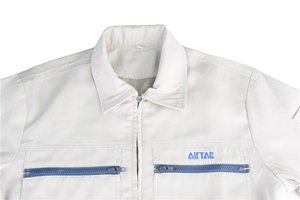 Chaqueta de Trabajo Personalizada con Logotipo para Repartidores y Mensajeros, Uniforme Corporativo Oficial, Hecha de Seda y Algodón Blanco, Ropa de Trabajo para Adultos - Product Image 5