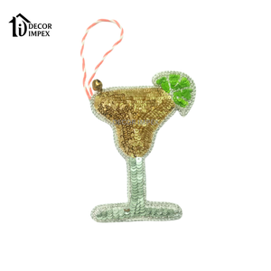 Magnifique breloque en verre pour verre à jus, faite main, brodée de perles, mignonne, élégante, luxueuse, dernier design, personnalisée, superbe - Product Image 2