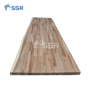 SSR VINA Design moderne 1.5 pouces d'épaisseur bloc de boucher en bois d'acacia inachevé bord vivant naturel pour plan de travail de table de cuisine etc. - Product Image 2