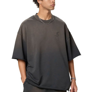 Camiseta de manga corta para hombre, corte ajustado, efecto descolorido por el sol, para verano, transpirable, ligera, disponible en stock. - Product Image 4