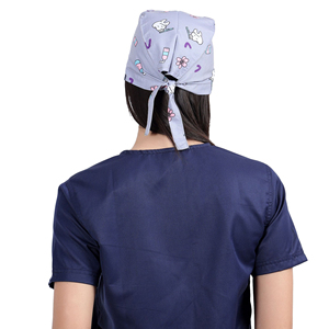 Professional Women Surgical <b>Scrub</b> <b>Cap</b> Breathable Cotton Nurse Hospital <b>Cap</b> Adjustable Medical Work Hat OEM Supplier - Product Image 5